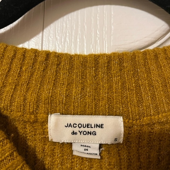 Mustard Oversized Crew Neck Sweater - Picture 2 of 3